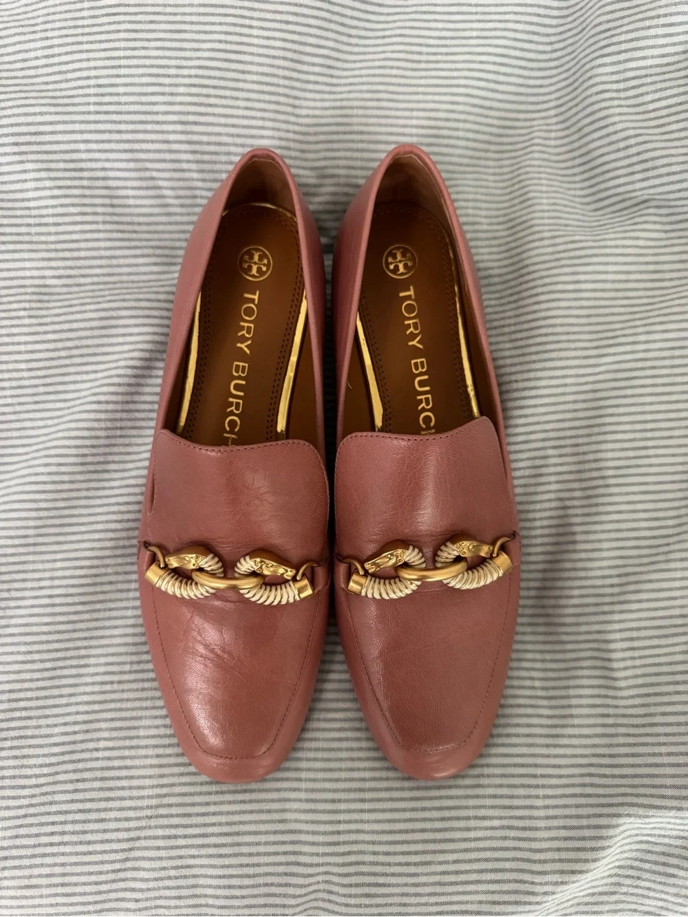 Tory Burch Mauve Pink Jessa Loafer